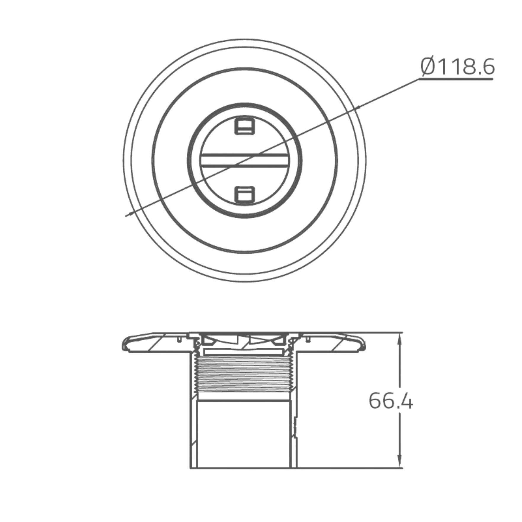 Raccord d'Aspiration pour Piscine en Béton